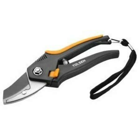 TOLSEN Anvil Style Pruning Shear 8 Size: 8 65Mn Blade, Comfortable Plastic Handle 31020